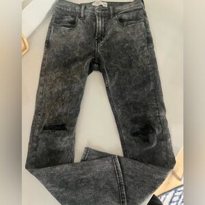 Abercrombie Kids super Skinny Jeans Black Wash Size Boys 13/14